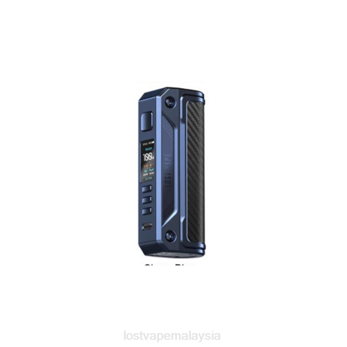 Lost Vape Review Malaysia - Lost Vape Thelema mod 100w solo 0FNT254 sierra blue/fiber karbon